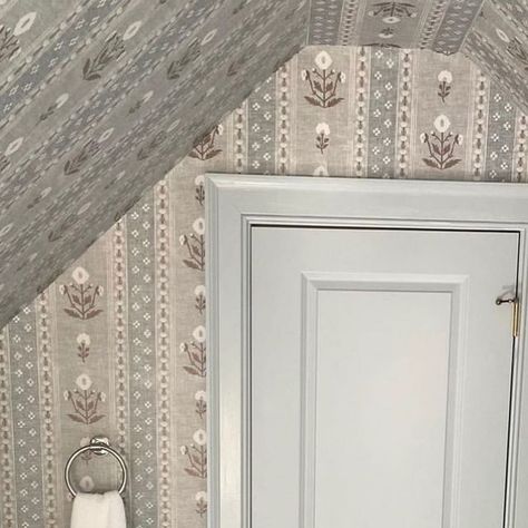 Lulie Wallace on Instagram: "Holy cannoli! What a sweet wallpapered space by @catherine.branstetter with our “Ruth!”" Lulie Wallace Wallpaper, Lulie Wallace, Holy Cannoli, Attic Remodel, Cannoli, Kids Bathroom, Nursery Inspiration, Remodels, Kids' Bathroom