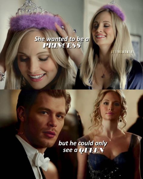 Klaroline Fanart, She Is A Princess, His Princess, Klaus And Caroline, Punk Makeup, Vampier Diaries, Vampire Diaries Movie, Vampire Diaries Quotes, For Me