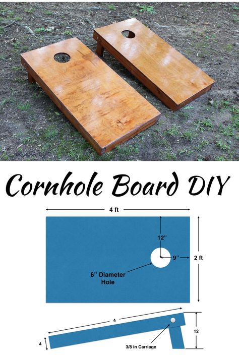 Corn Hole Plans, Make Cornhole Boards, Diy Cornhole Boards, Diy Yard Games, Corn Hole Diy, Cornhole Designs, Woodworking Art, Cornhole Board, Corn Hole Game