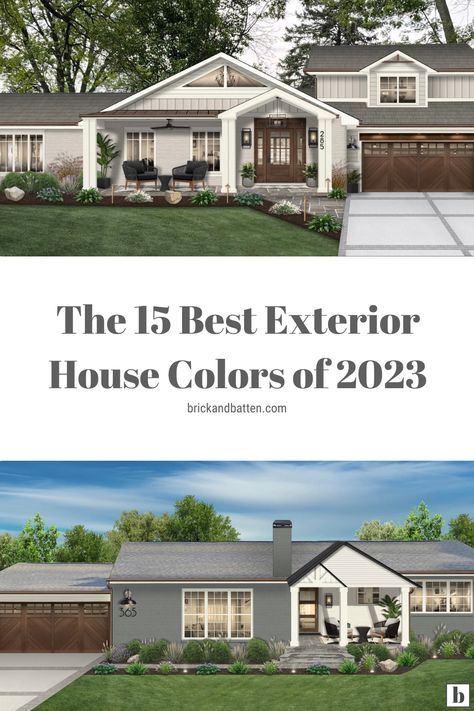 Trending Exterior House Colors 2022, Best Outdoor Paint Colors For House, Outdoor House Paint Colors 2023, Exterior House Trends 2023, 2023 Siding Trends, 2023 Exterior Paint Colors, Front House Colors Ideas, Top Exterior House Colors 2022, Best Exterior House Colors 2023