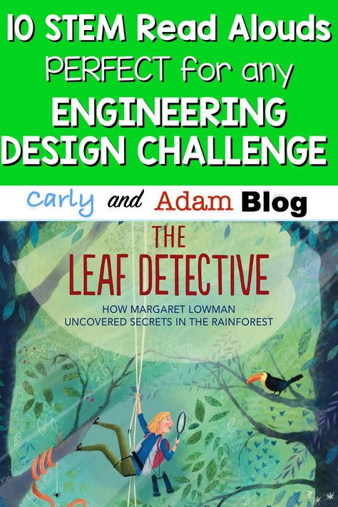 STEM activities are fun and engaging, but STEM learning is even better when it’s connected to a great children’s book. This post will share Carly and Adam's top 10 read alouds for any elementary classroom with a few STEM and Maker activities perfect for any engineering design challenge. Click to read more! First Grade Steam Activities, Ela Stem Activities Elementary, Stem Books For Elementary, Storybook Stem Activities, Engineering Activities For Elementary, Picture Book Stem Activities, Steam Lessons Elementary, Stem Read Alouds, Steam Elementary