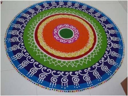 9 Simple and Easy Rangoli Designs Without Dots Simple And Easy Rangoli Designs, Rangoli Photos, Diwali Lamp, Sanskar Bharti Rangoli Designs, Simple And Easy Rangoli, Indian Rangoli Designs, Simple Rangoli Designs, Diwali Design, Rangoli Simple