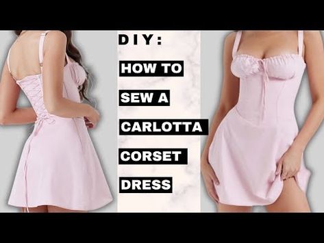 HOW TO SEW A CORSET DRESS. It Came Out so beautiful😍 #corset #how to #sewingtutorial - YouTube How To Make A Corset With Boning, Sewing A Corset Into A Dress, How To Sew A Corset Back Dress, How To Sew Boning In A Corset, Off Shoulder Corset Dress, Corset Dress Pattern, Sew Corset, Corded Corset Pattern, Sew A Corset