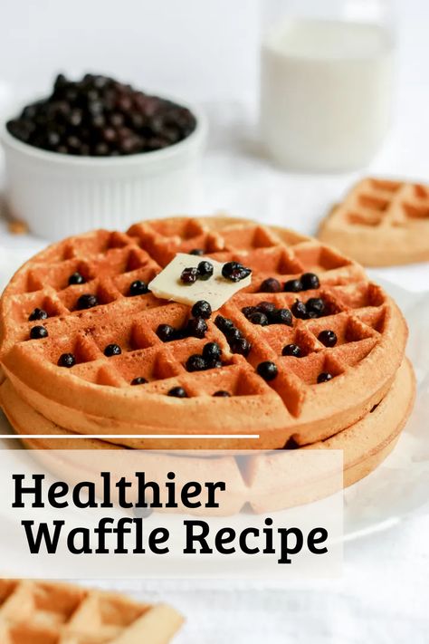 Healthier Waffle Recipe, Homemade Waffle Recipe Healthy, Easy Healthy Waffle Recipe, Healthier Waffles, Healthy Waffles Recipe, Homemade Waffle Mix, Paleo Chocolate Muffins, Healthy Waffle Recipe, Morning Glory Muffins Healthy