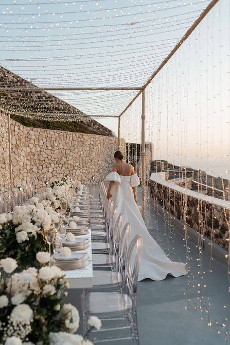 Experience the Ultimate Luxurious Wedding in Santorini - Phosart - Photography & Cinematography Greek Wedding Ceremony, Rocabella Santorini Wedding, Greece Wedding Aesthetic, Sea View Wedding, Greece Weddings, Greek Wedding Theme, Santorini Greece Wedding, Greece Elopement, Abroad Wedding