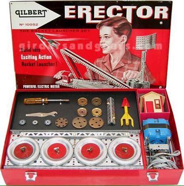 Loved this Vintage Toys 1960s, Atomic Space Age, Erector Set, 1960s Toys, Rocket Launcher, Design Technology, Construction Toy, Older Brother, Vintage Memory