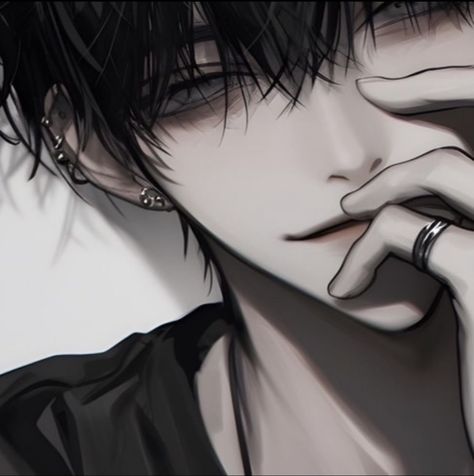 Black Hair Boy Pfp, Male Pfp Art, Anime Black Hair Boy, Pfp Icons Boy, Boy Anime Pfp, Emo Boy Art, Black Haired Anime Boy, Black Hair Boy, Anime Black Hair