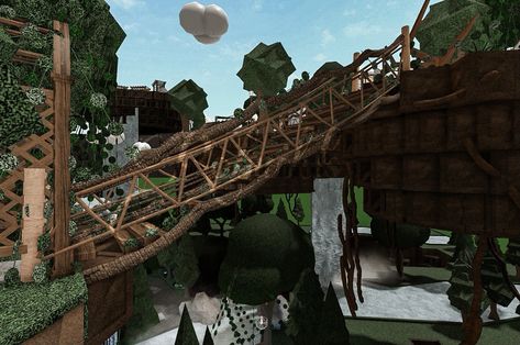 Fairy Village Bloxburg, Bloxburg Hidden House, Bloxburg Crystal Cave, Bloxburg Cave Ideas, Bloxburg Jungle House, Really Detailed Bloxburg Builds, House On A Hill Bloxburg, Bloxburg Forest Ideas, Bloxburg Fountain