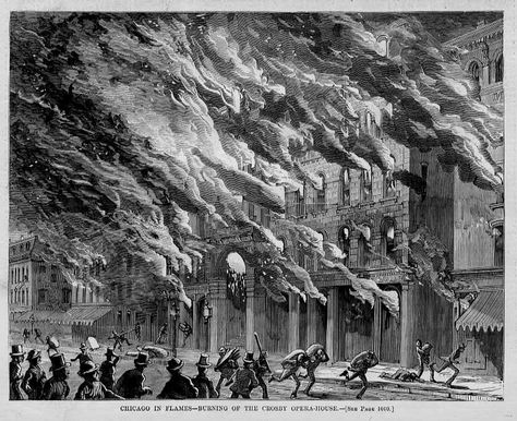 Post-fire Chicago. Great Chicago Fire, Fake History, Fire Demon, Chicago House, Hollow Earth, The Oregon Trail, The Great Fire, Big Lake, Mother Jones