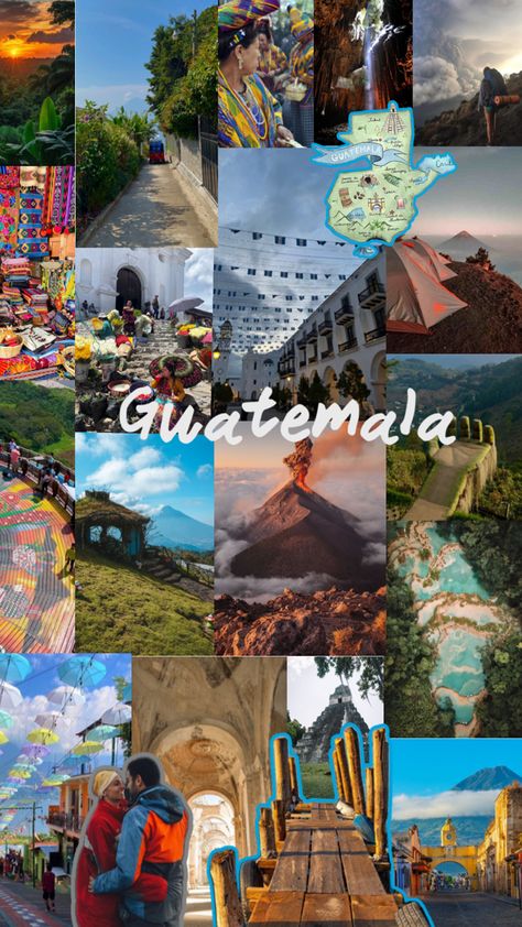 Guatemala Aesthetic Wallpaper, Guatemala Wallpaper, Travel Baddie, Travel Inspiration Destinations, Outdoor Equipment, Art Wallpaper Iphone, Future Travel, Aesthetic Collage, Travel Bucket