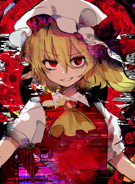 Flandre Scarlet Wallpapers, Touhou Flandre Scarlet, Touhou Characters, Apple Cartoon, People Anime, Anime Bad, Remilia Scarlet, Flandre Scarlet, Touhou Anime