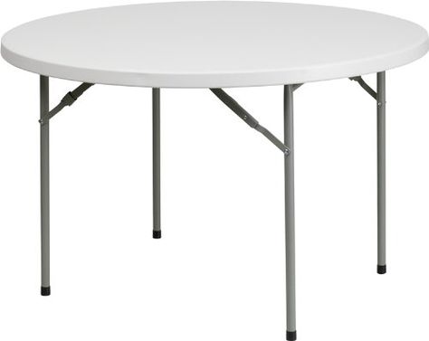 Flash Furniture 48'' Round Granite White Plastic Folding Table Circle Table Decor, Temporary Seating, Plastic Folding Table, Trending Furniture, Round Folding Table, Circle Table, Outdoor Patio Table, Foldable Table, Event Table