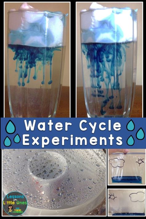 Water Cycle Anchor Chart, Water Cycle Craft, Water Cycle Lessons, Water Cycle Model, Water Cycle For Kids, Water Cycle Experiment, Rain Cycle, Water Cycle Project, Simple Science Experiments