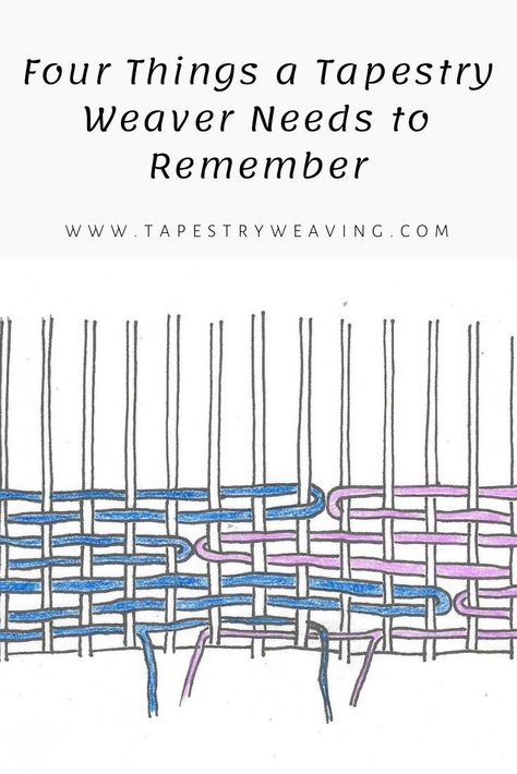 Every discipline has something that trips people up when they’re learning it. I've been teaching tapestry for a long time and over the years I've noticed that there are four consistent things that cause tapestry weavers the most trouble. These things are more common for new tapestry weavers, but all of us have moments from time to time when we just don't see why the weaving isn't working. Rug Weaving Loom, Woven Tapestry Art, Frame Weaving, Tapestry Crafts, Tapestry Loom Weaving, Art Yarn Weaving, Diy Tapestry, Contemporary Tapestries, Tapestry Loom