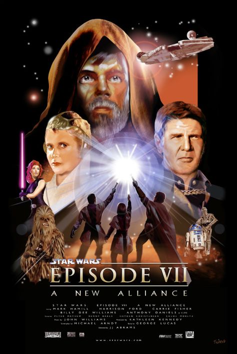 Star Wars Sequel Trilogy, Star Wars Vii, Star Wars 7, 7 Logo, John Williams, Fan Poster, Episode Vii, The Phantom Menace, Mark Hamill