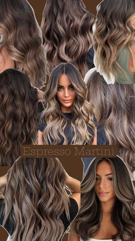 Espresso Martini Hair, Hair 2025, Espresso Martini, Martini, Brown Hair, Hair Inspo, Curly Hair, Espresso, Curly Hair Styles