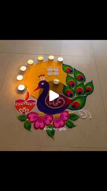 Shital Mali on Instagram: "शुभ दिपावली 🪔✨🪷

Decor Your Home With This Beautiful Rangoli Design 🌸

Follow @shital_rangolis For More Beautiful And Unique Rangoli Designs 🌺

Full Video On YouTube, Check Out The Link In Bio ▶️

Like | Share | Subscribe 

#shitalrangolis #rangoli😍 #rangolidesigns #art #artoftheday #artgallery #rangoli #rangoliart #diwalirangoli #diwalirangolidesigns" Unique Rangoli Designs, Unique Rangoli, Diwali Rangoli, Rangoli Designs Diwali, Like Share Subscribe, Beautiful Rangoli, Beautiful Rangoli Designs, Rangoli Design, Rangoli Designs