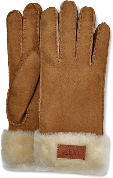 UGG Women's Accessory Turn Cuff Glove A Gift of Warmth and Style with Water Resistant Sheepskin. #ad Ugg Gloves, Ugg Store, Sheepskin Gloves, Ugg Womens, Cold Weather Gloves, Outer Women, Functional Accessories, Ugg Australia, Womens Uggs