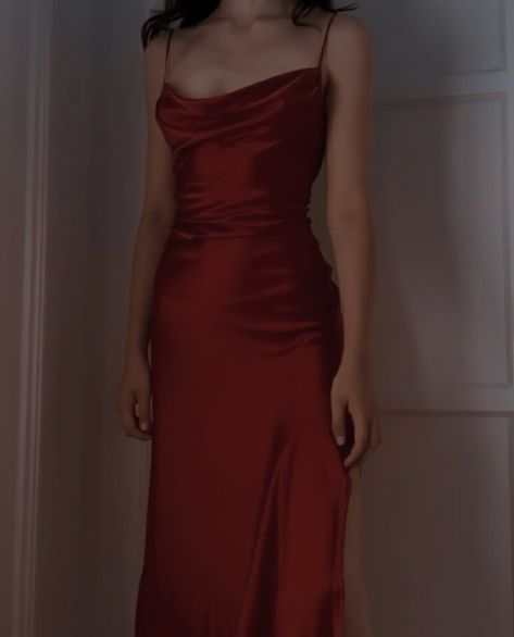 Dark Red Silk Dress, Silk Dress Aesthetic, Elegant Red Dress, Wine Red Dress, Red Silk Dress, Satin Bodycon Dress, Hello December, Satin Dress Long, Military Ball