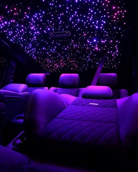 Purple Car, Purple Interior, Luxury Car Interior, Pimped Out Cars, Girly Car, Dark Purple Aesthetic, Fotografi Vintage, Car Led Lights, Classy Cars