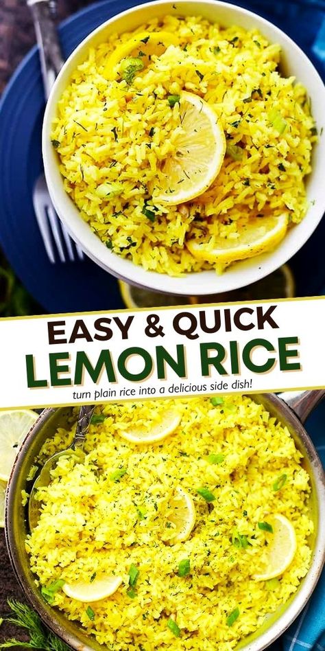 Citrus Rice Recipe, Basmati Rice Recipes Easy, Easy Lemon Rice, Citrus Rice, Rice With Coconut Milk, Lemon Rice Recipe, Rice Recipe Easy, Leftover Rice Recipes, Jasmine Rice Recipes