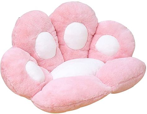 Amazon.com: Cute Seat Cushion,Seat Pad,Cat Paw Cushion,Cat Paw Shape Lazy Sofa Office Chair Cushion, Kawaii Plush Floor Mat Seat Cushions for Dining Room Chairs (Pink, 24×28×3.9in) : Home & Kitchen Pink Room Decorations, Paw Cushion, Bedroom Desk Organization, Paw Pillow, Aesthetic Shopping, Plush Chair, Cushion Chair, Office Chair Cushion, Sofa Office