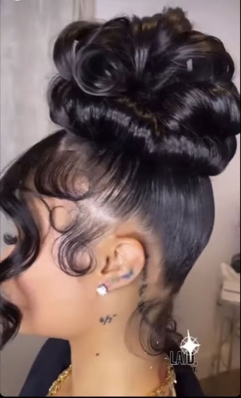 Wedding Pinup Hairstyles For Black Women, Think Like A Man, Sleek Ponytail Hairstyles, Birthday Hairstyles, Quick Weave Hairstyles, Hairdos For Curly Hair, Slick Hairstyles, Hot Hair Styles, Dope Hairstyles