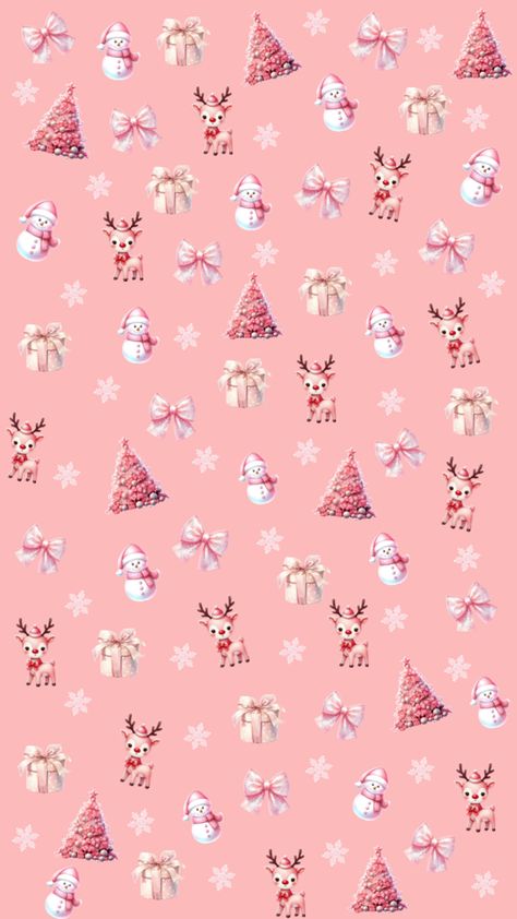 Wallpaper Pink Christmas Aesthetic Background, Christmas Aesthetic Background, Pink Christmas Aesthetic, Christmas Pink, Wallpaper Image, Aesthetic Background, Background Art, Art Aesthetic, Baby Winter