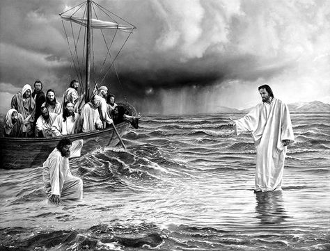 Overcoming Fear: Walking on Water | @ryanmw92 @trackstarz - http://trackstarz.com/overcoming-fear-walking-water-ryanmw92-trackstarz/ Walking On Water Tattoo, Walk On Water Tattoo, Jesus Walking On Water Tattoo, Fear Of Ocean Drawing, Walking Water, Walking On Water, Overcome Fear, Walk On Water, Overcoming Fear