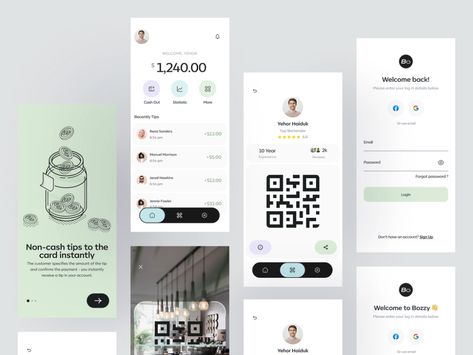 Tips App by Yehor Haiduk 🇺🇦 for Boro Team 🇺🇦 on Dribbble Rewards App, Ux Kits, Behance Design, App Interface Design, Banking App, Website Maintenance, App Interface, User Experience Design, App Ui Design