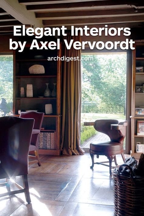 Discover the miminalist cool of Belgian interior designer Axel Vervoordt | archdigest.com Alex Vervoordt, Axel Vervoordt Interiors, Architectural Digest Kitchen, Living Room New York, Library Interior, Axel Vervoordt, Country Modern Home, Elegant Interiors, Antique Design