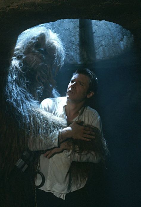 #HanSolo #Chewie #starwars Han Solo And Chewbacca, Han And Leia, Return Of The Jedi, Star Wars Facts, The Force Is Strong, Han Solo, Star Wars Images, Harrison Ford, Hans Solo