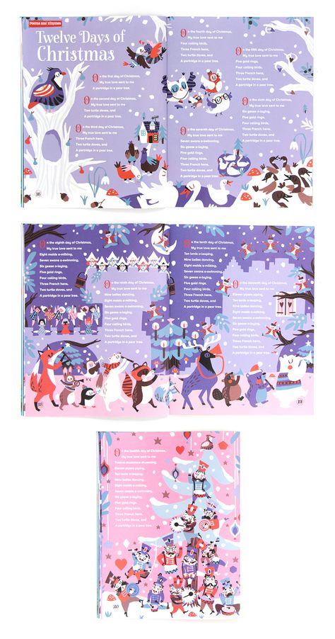 Christmas Editorial, Book Illustration Layout, Book Illustration Design, Story Books Illustrations, 동화 삽화, Illustration Art Kids, Page Layout Design, Book Cover Illustration, Picture Books Illustration