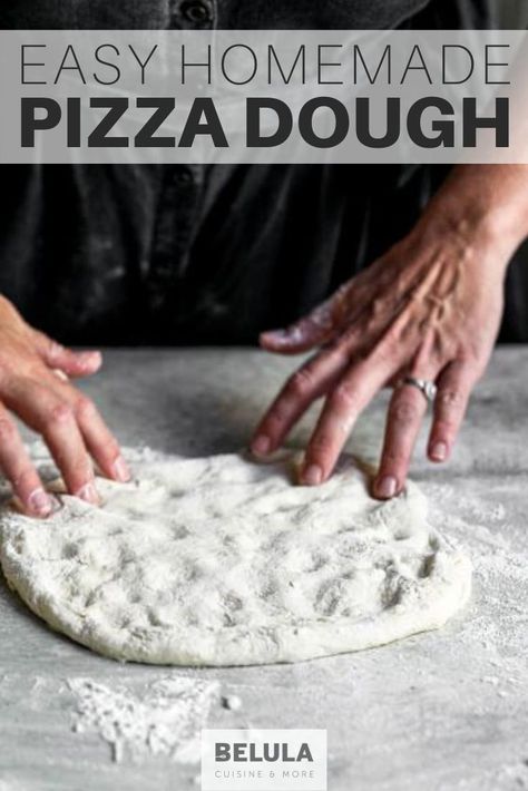 Pizza is good, but home-made pizza is even better. I have always been convinced of this, and after discovering this new recipe I’m sharing with you here today I am now certain of this. This pizza dough and pizza recipe is easy to make, it makes the best homemade pizza you will ever have. It's quick and ready in about 40 minutes! #HomemadePizzaRecipe #PizzaDoughRecipe #Belelua Roman Style Pizza, Classic Pizza Dough Recipe, The Best Homemade Pizza Dough Recipe, Freeze Pizza Dough, The Best Homemade Pizza, Homemade Pizza Dough Recipe, Pizza Dough Ingredients, Romans Pizza, Perfect Pizza Dough