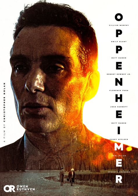 OPPENHEIMER (2023) poster by Owen Ruthven Oppenheimer Pfp, Identity Movie, Oppenheimer Movie Poster, Posters Reference, Oppenheimer Poster, Oppenheimer 2023, Oppenheimer Movie, Alternative Posters, J Robert Oppenheimer