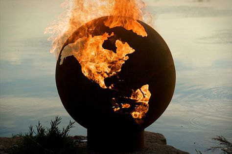 Third Rock Fire Pit Rock Fire Pit, Fire Pit With Rocks, Fire Pit Art, Cool Fire Pits, Watch The World Burn, Fire Pit Bowl, Steel Fire Pit, Burning Fire, Earth Globe