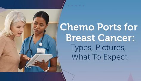 Chemo ports are devices that sit under the skin and can make it easier to receive chemotherapy. If you have a chemo port, you may not need as many needle Chemo Tips And Tricks, Chemo Port, Types Of Cancers, Bra Styles, Health, Skin