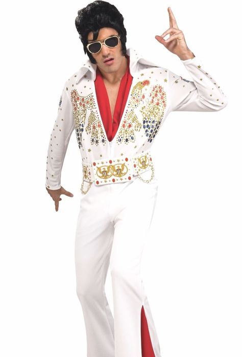 Deluxe Elvis Costume Adult Mens Presley Costume - S M L Xl - Fast Ship - Elvis Costume, Unique Couple Halloween Costumes, Casino Costumes, The Suits, Men Halloween, Casino Outfit, Halloween Men, Mens Halloween Costumes, Adult Halloween Costumes