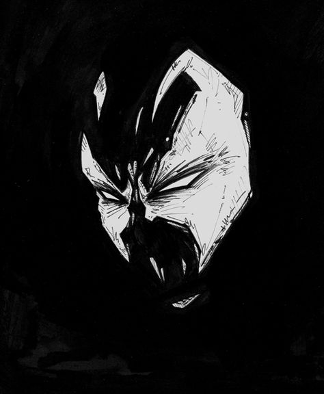 Spawn on Behance Spawn Tattoo Stencil, Spawn Tattoo Design, Spawn Drawing, Spawn Sketch, Spawn Pfp, Spawn Tattoo, Spawn Marvel, Lone Wolf Quotes, Art Profile