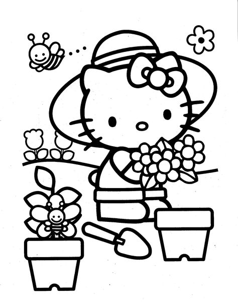 hello kitty coloring page Hello Kitty Coloring Pages, Kitty Coloring Pages, 헬로키티 배경화면, Hello Kitty Imagenes, Hello Kitty Colouring Pages, Images Hello Kitty, Hello Kitty Printables, Cat Coloring Book, Bunny Coloring Pages