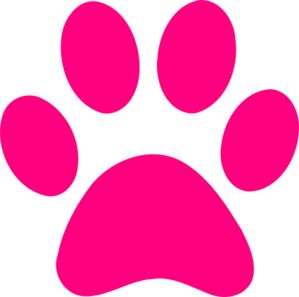 Pink Dog Print clip art - vector clip art online, royalty free & public domain Paw Print Clip Art, Pink Panther Theme, Paw Cartoon, Pink Panther Cartoon, Pink Paw Print, Puppy Paw Prints, Palace Pets, Pink Paws, Paw Patrol Birthday Party