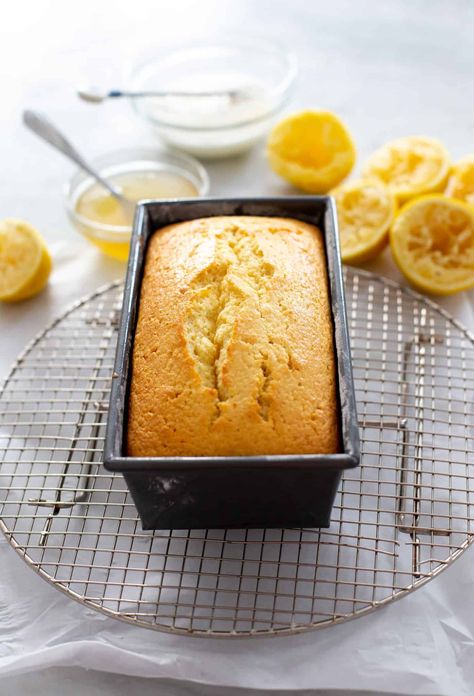 Lemon Greek Yogurt Pound Cake Cake Frosting Recipe, Limoncello Pound Cake, Yogurt Pound Cake Recipe, Lemon Greek Yogurt, Lemon Yogurt Cake, Cake Recipes At Home, Lemon Pound Cake Recipe, Lemon Frosting, Yoghurt Cake