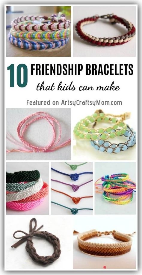 Bracelets Yarn, Friendship Bracelets For Kids, Diy Friendship Bracelets, Bracelets For Kids, Friendship Bracelets Easy, Braided Bracelet Diy, Yarn Bracelets, Diy Bracelets Tutorials, Friendship Bracelets Tutorial