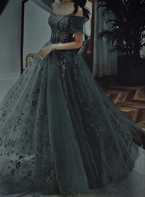 Ballgown Aesthetic Dark Academia, Wedding Dresses Dark Academia, Ava Fantasy Gown, Dark Ballgown Aesthetic, Wedding Dress Dark Academia, Ethereal Dresses Prom, Dark Ball Dress, Dark Academia Homecoming Dresses, Amanda Fantasy Gown