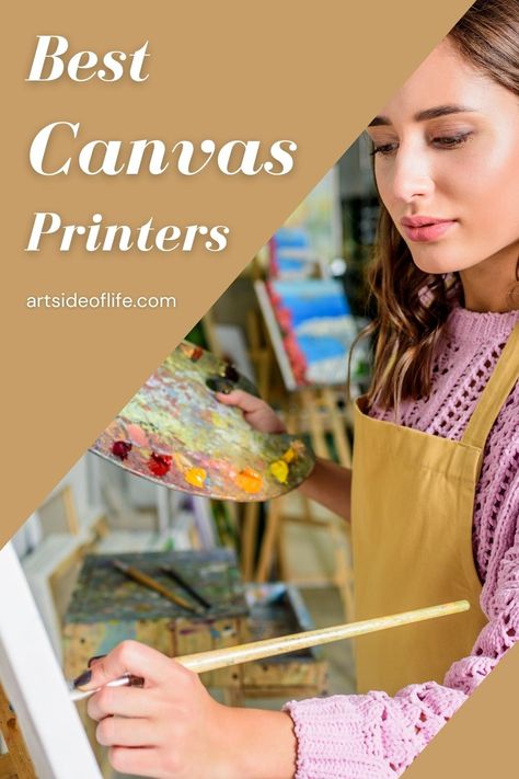 Looking to buy the best canvas printer for printing on canvas at home or in the office? Check out our review of the best canvas printers in 2020/2021! Best Printer For Art Prints, Best T Shirt Printer, Picture Printer For Iphone, Canvas At Home, Best Photo Printer, Converting Epson Printer To Sublimation, Best Printer, Printing On Canvas, Best Printers