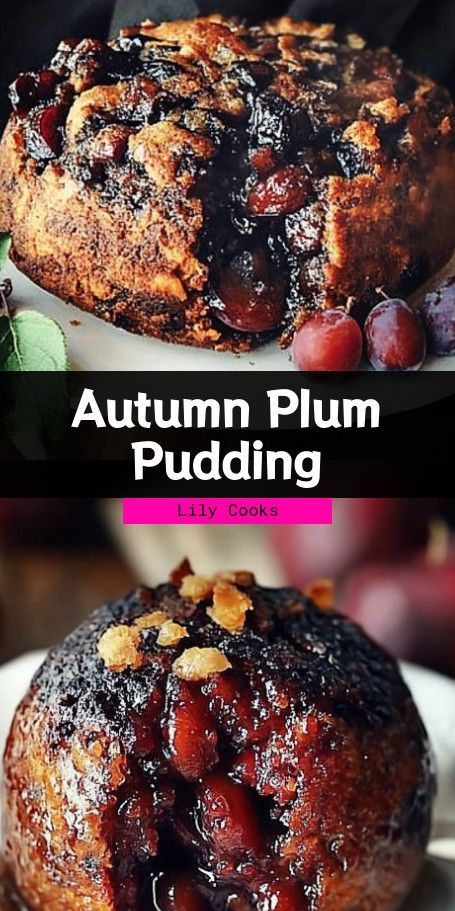 Spiced Autumn Plum Pudding Recipe - Perfect Fall Dessert Savor the flavors of autumn with this Spiced Autumn Plum Pudding, a delicious twist on the classic British treat. Infused with seasonal fruits and warming spices, this comforting dessert is perfect for cozy gatherings and crisp fall days. ..... Plum Pudding Recipe, Fruit Pudding, British Desserts, Seasonal Fruits, Plum Pudding, Fall Dessert, Fall Days, Seasonal Ingredients, Pudding Recipe