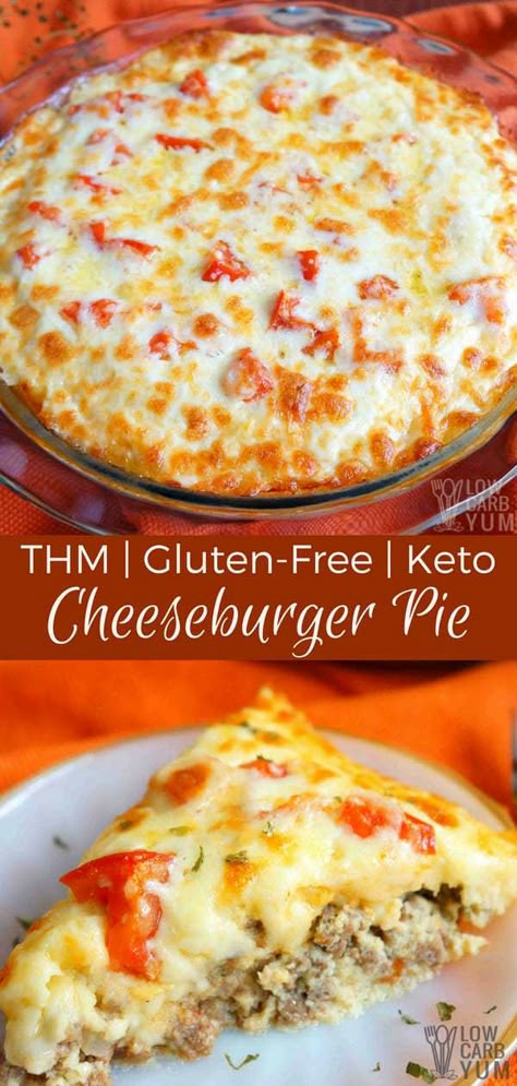 Low Carb Cheeseburger, Cheeseburger Pie, Simple Keto, Keto Vegan, Resep Diet, Makanan Diet, Keto Recipes Dinner, Low Carb Dinner Recipes, Low Carb Meals Easy