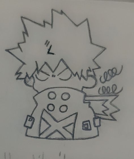 MY HERO ACADEMİA Mha Drawing Ideas, Easy Mha Drawings, My Hero Academy Drawing, Bakugou Katsuki Chibi, Cute Things To Sketch, Cool Art Drawings Easy, Mha Doodles, Doodle Person, My Hero Academia Drawing