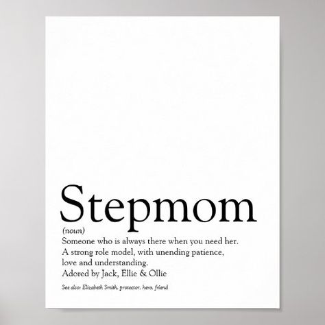 $11.70 | World's Best Ever Stepmom, Stepmother Definition #worlds best ever stepmom, cool bonus stepmum keepsake, madrastra present, like a mom, new stepmother to be, greatest stepmom definition, amazing fun birthday gift, family, mothers day thank you, inspirational godmother Bonus Mom Gifts, Definition Poster, Bonus Mom, Like A Mom, Step Mom Gifts, Worlds Best, Step Mother, Shopping World, Best Birthday Gifts