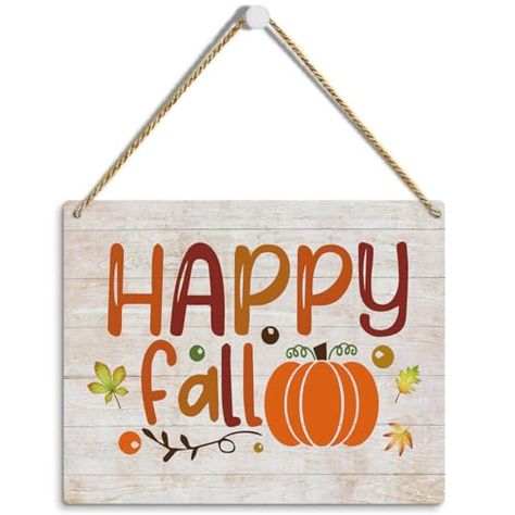 Happy Fall Sign, Fall Room, Fall Sign, Sign Wall Decor, Fall Decoration, Pumpkin Decor, Decoration For Home, Fall Signs, Farmhouse Fall